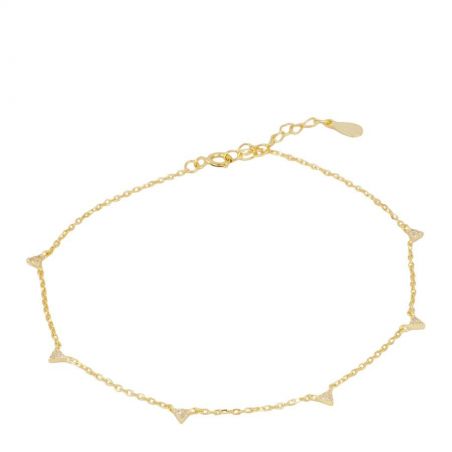 Tobilleras con circonitas